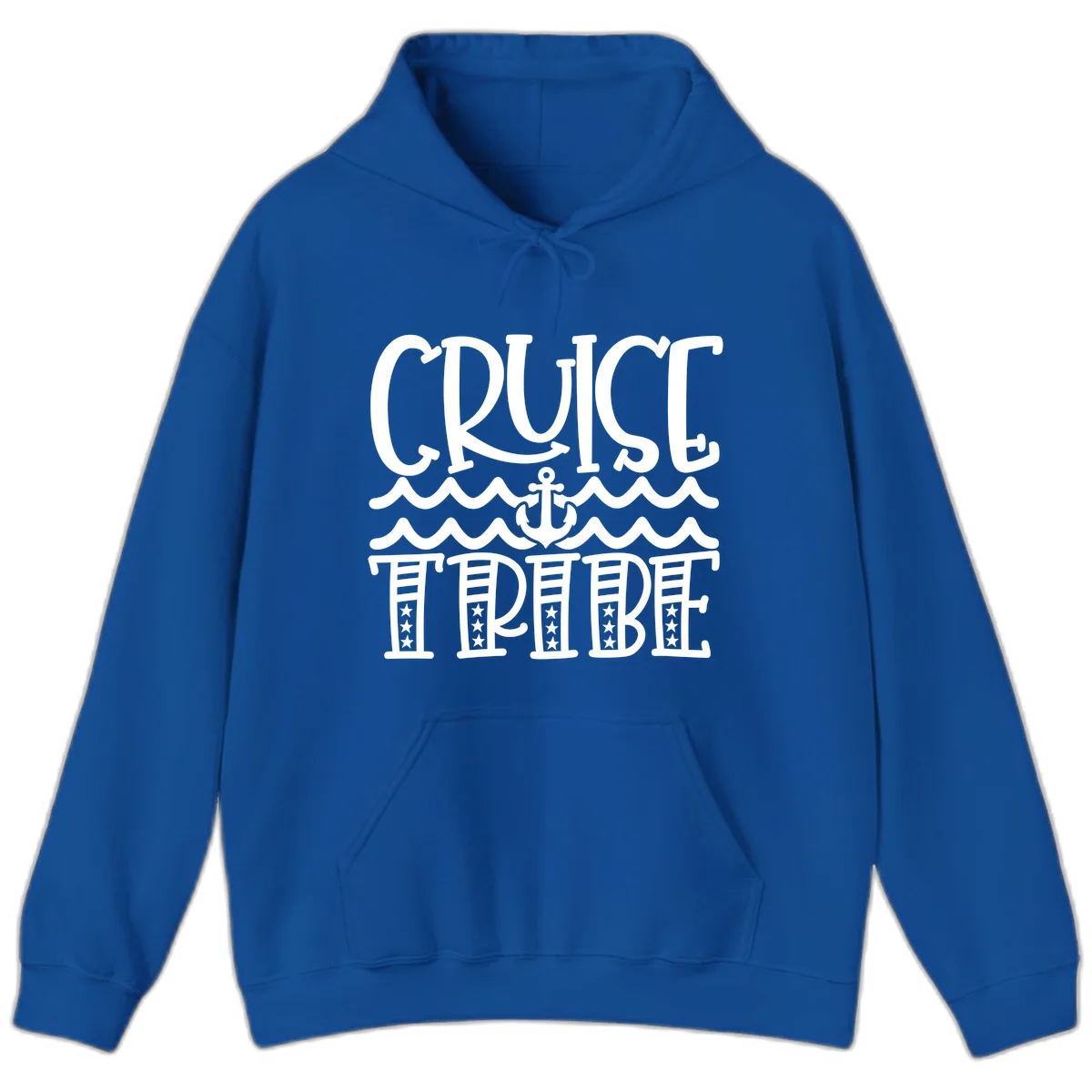 Cruise Tribe Anchor Waves Hoodie in Royal