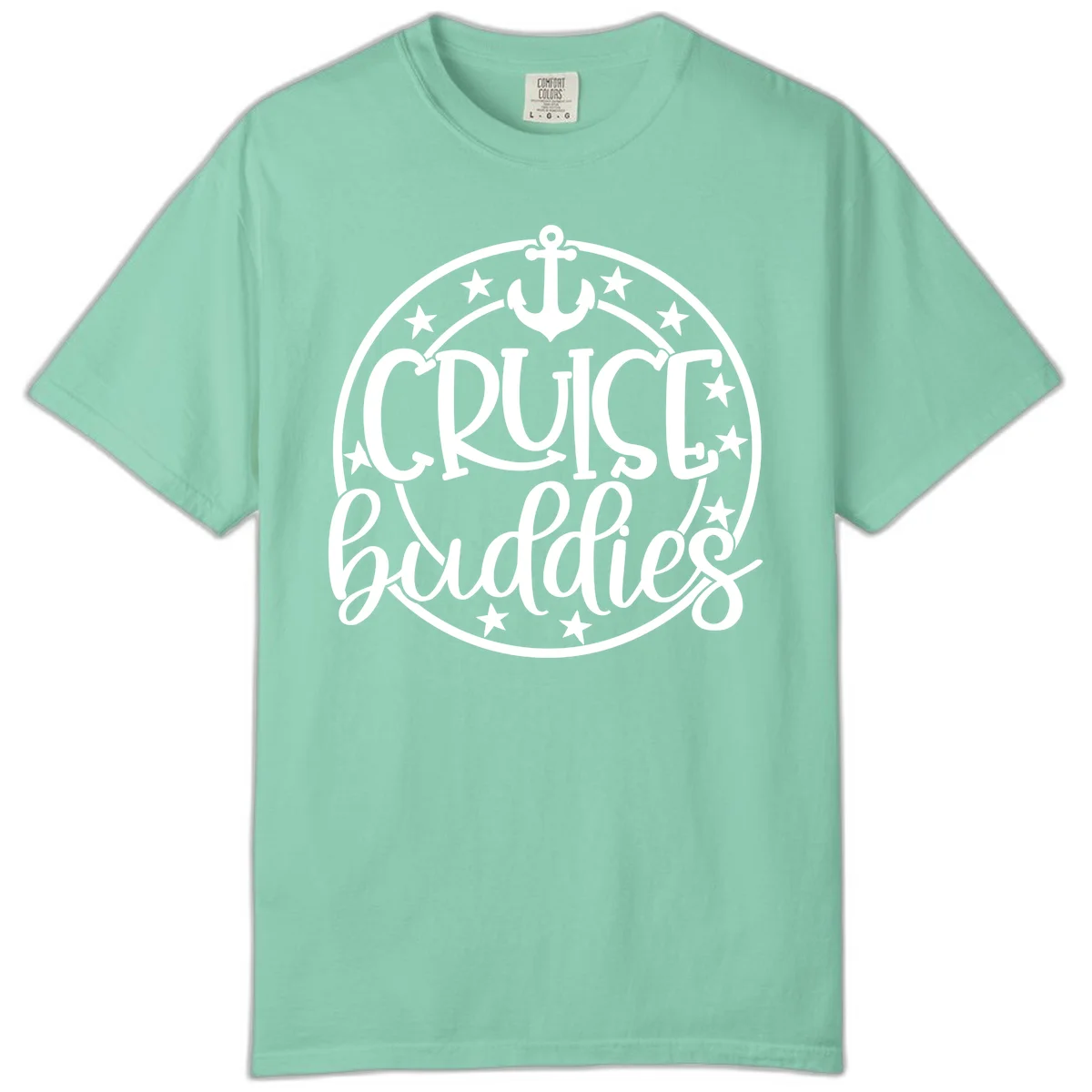 Cruise Buddies Anchor Circle Comfort Color in Island Reef