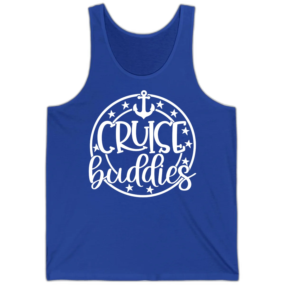 Cruise Buddies Anchor Circle Tank in True Royal