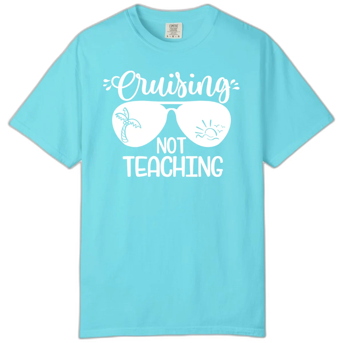 Cruising Not Teaching Comfort Color in Lagoon Blue