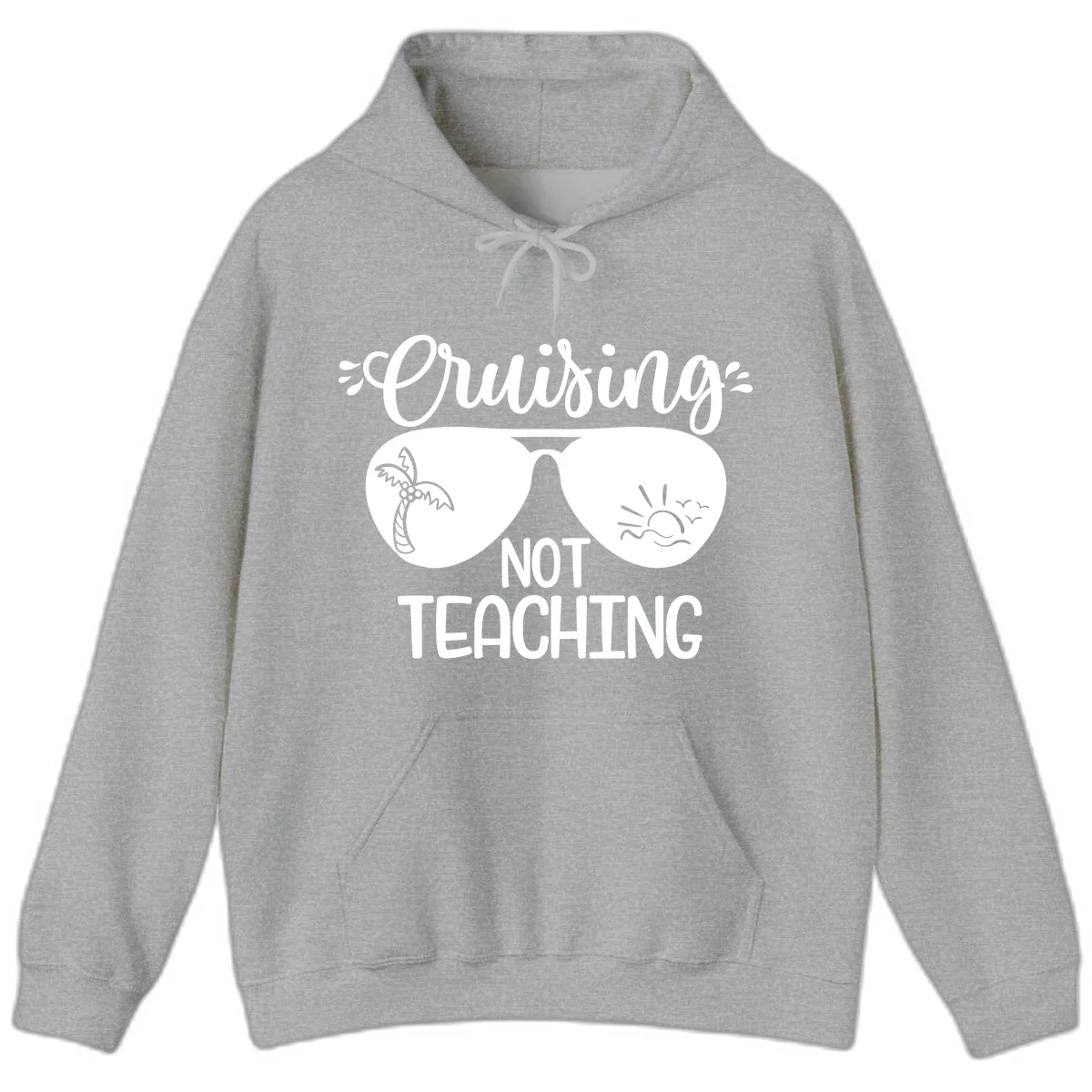 Cruising Not Teaching Hoodie in Sport Grey