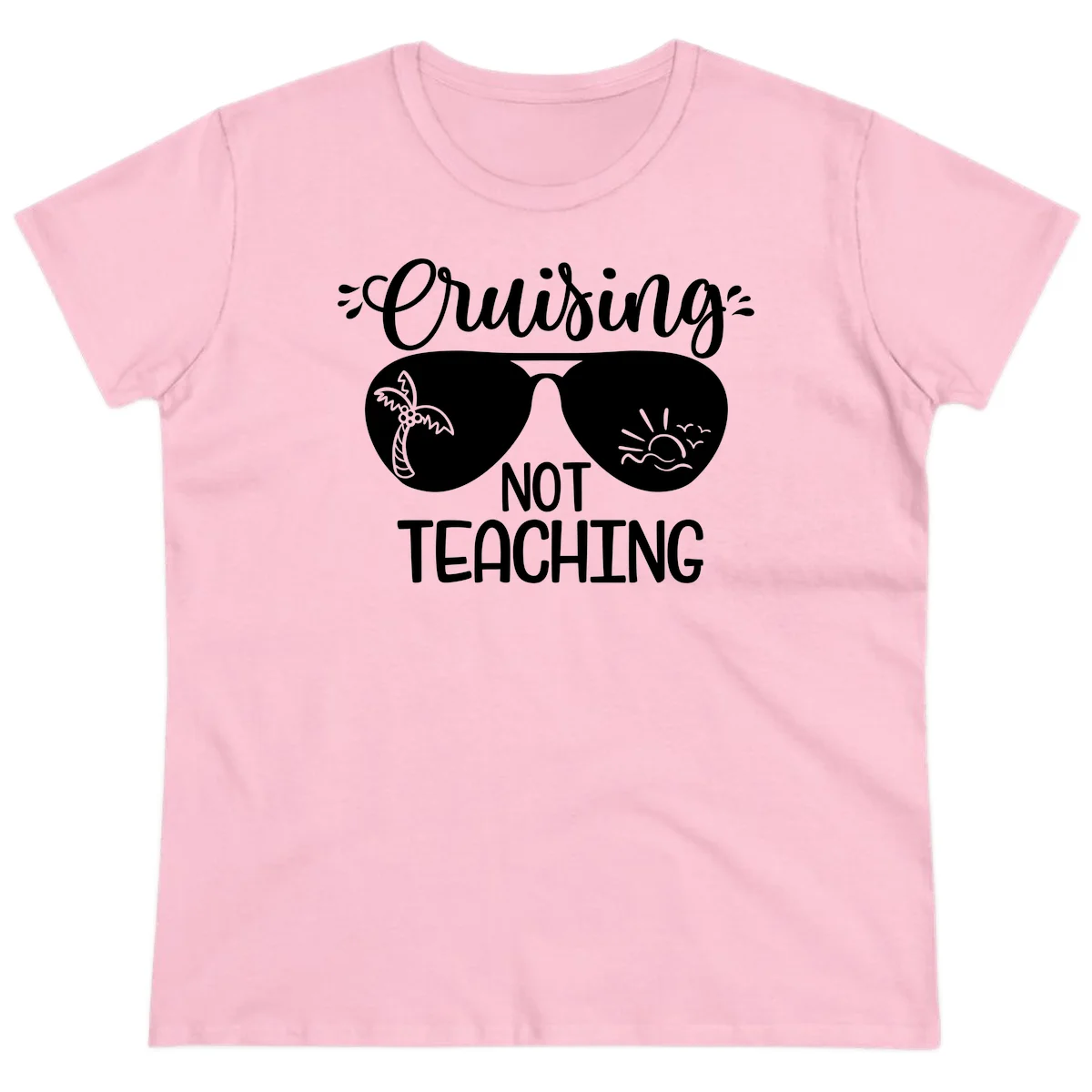 Cruising Not Teaching Ladies Tee in Light Pink