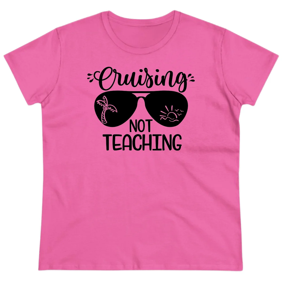 Cruising Not Teaching Ladies Tee in Azalea