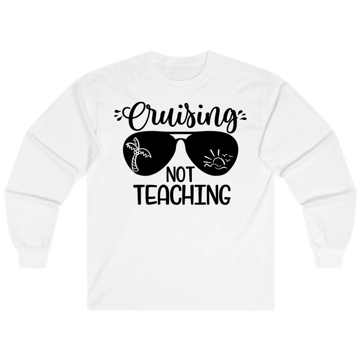 Cruising Not Teaching Long Sleeve in White