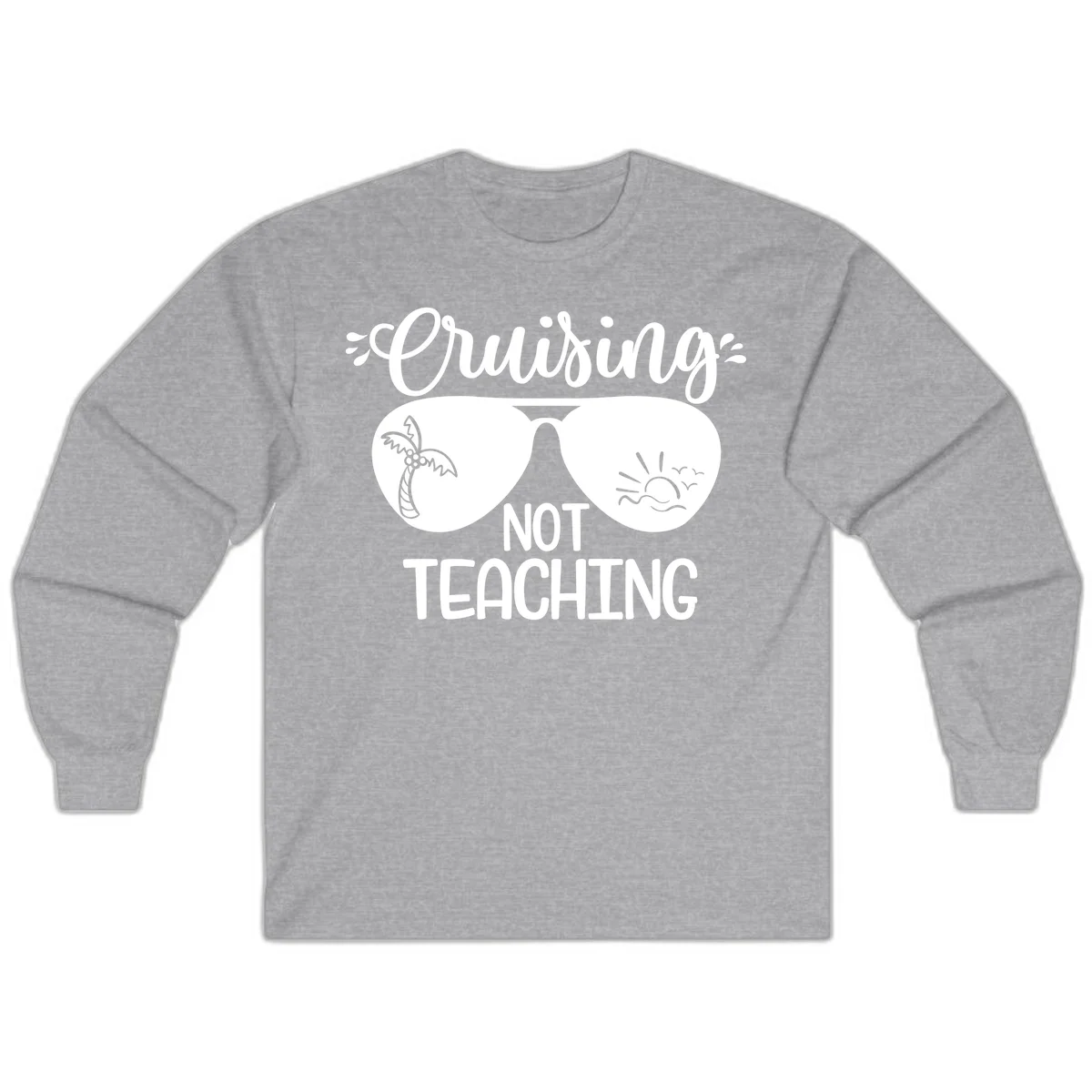 Cruising Not Teaching Long Sleeve in Sport Grey