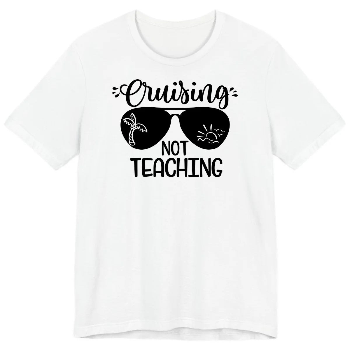 Cruising Not Teaching Premium T-Shirt in White