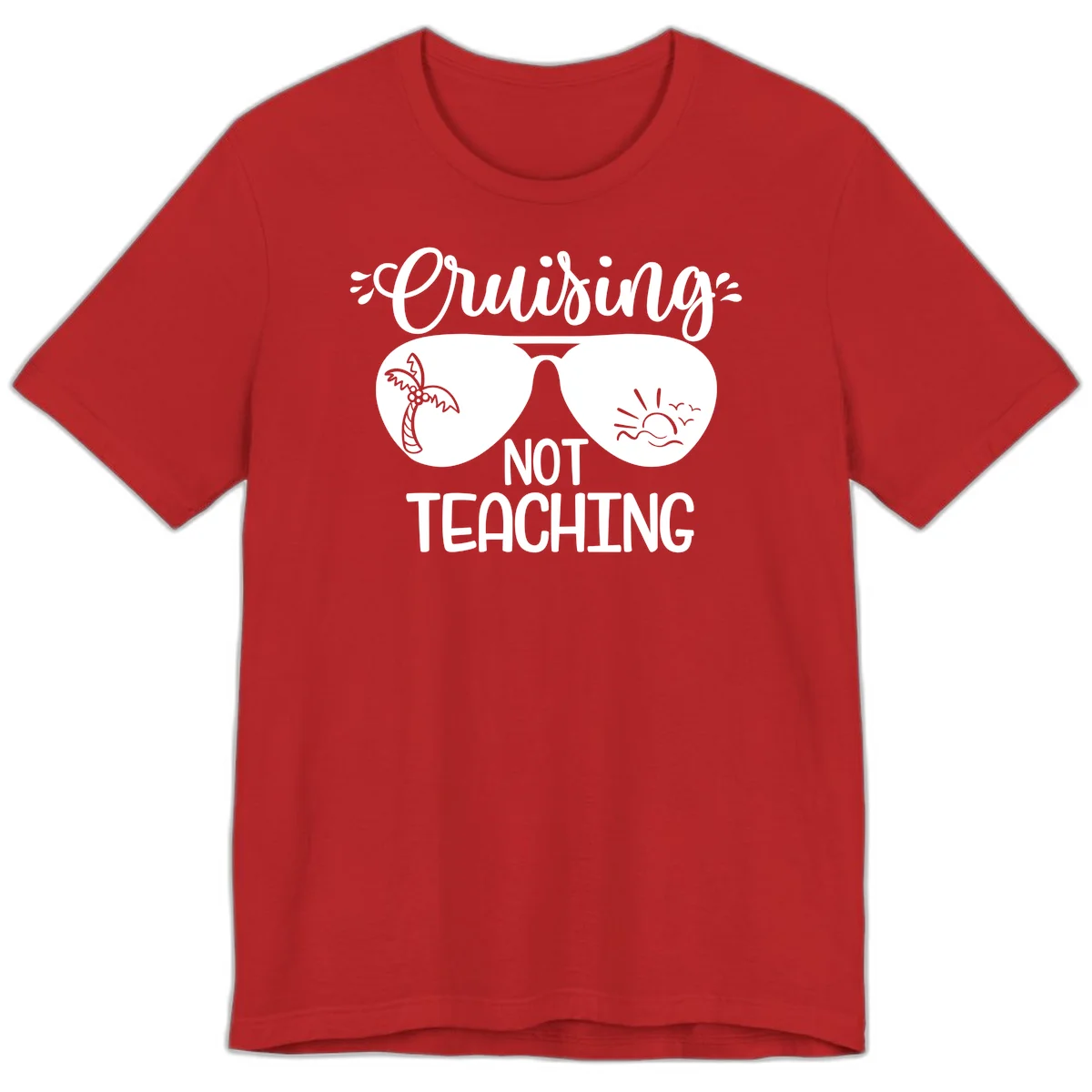Cruising Not Teaching Premium T-Shirt in Red