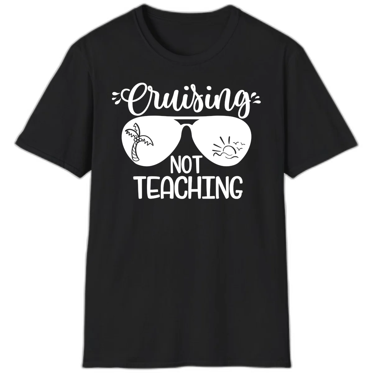 Cruising Not Teaching T-Shirt in Black