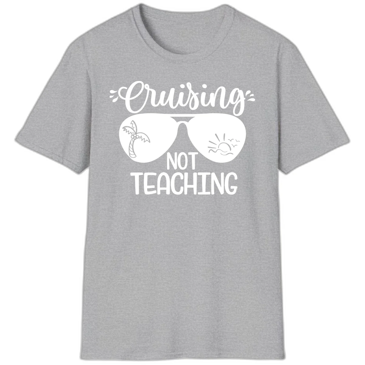 Cruising Not Teaching T-Shirt in Sport Grey