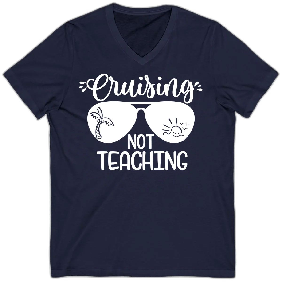 Cruising Not Teaching V-Neck in Navy