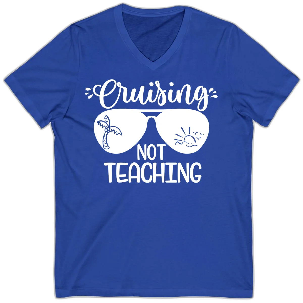 Cruising Not Teaching V-Neck in True Royal