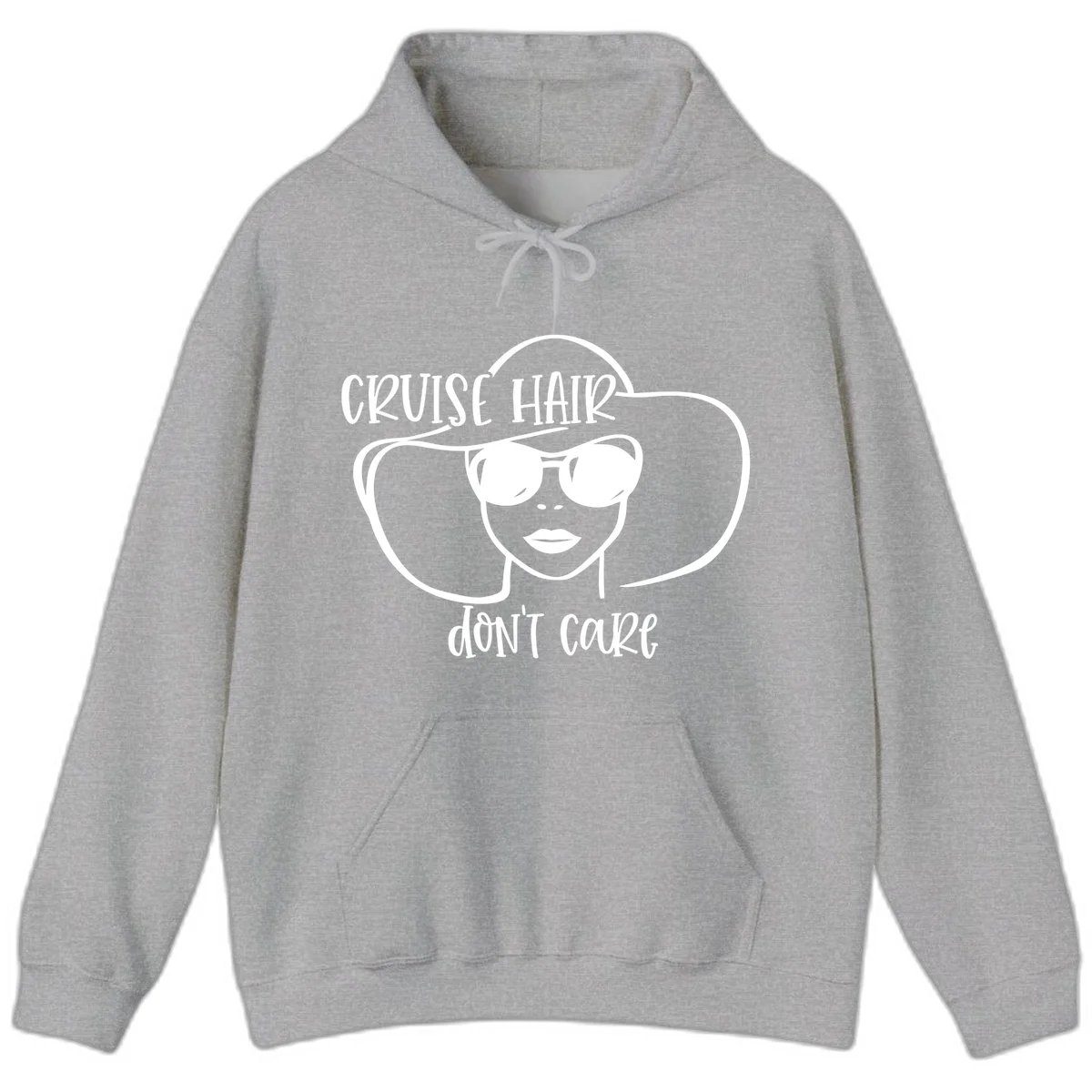 Cruise Hair Don't Care Hoodie in Sport Grey