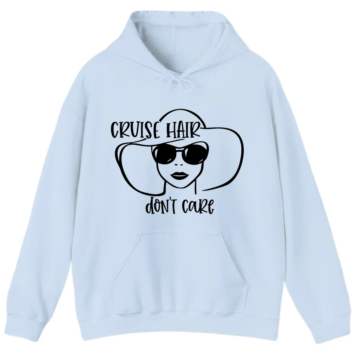 Cruise Hair Don't Care Hoodie in Light Blue