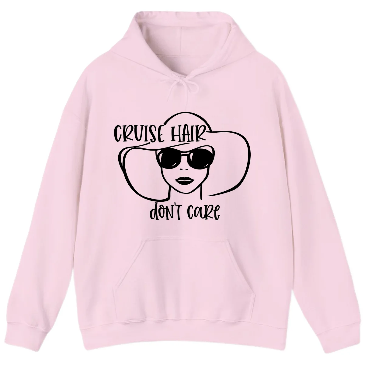 Cruise Hair Don't Care Hoodie in Light Pink