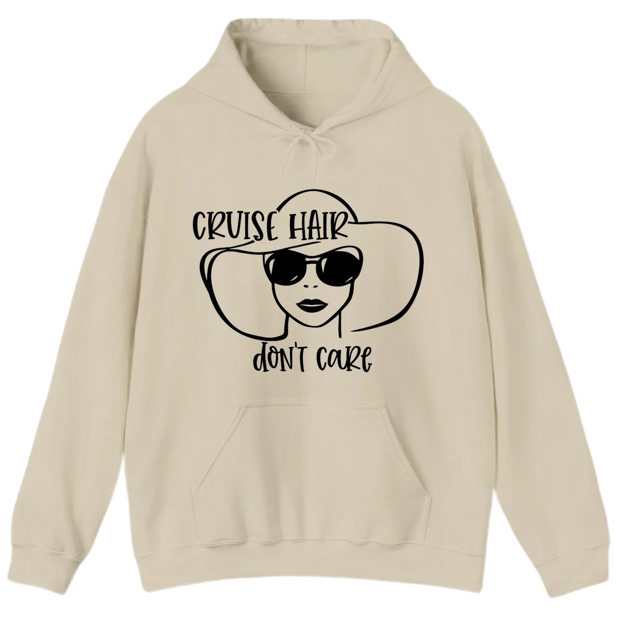 Cruise Hair Don't Care Hoodie in Sand