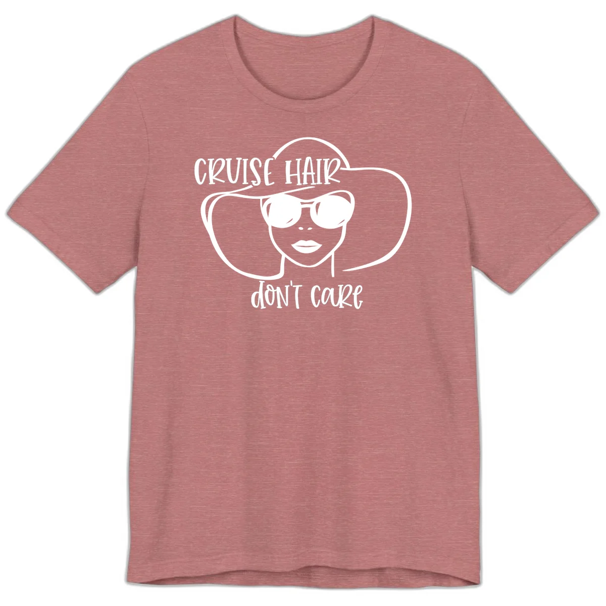 Cruise Hair Don't Care Premium T-Shirt in Heather Mauve