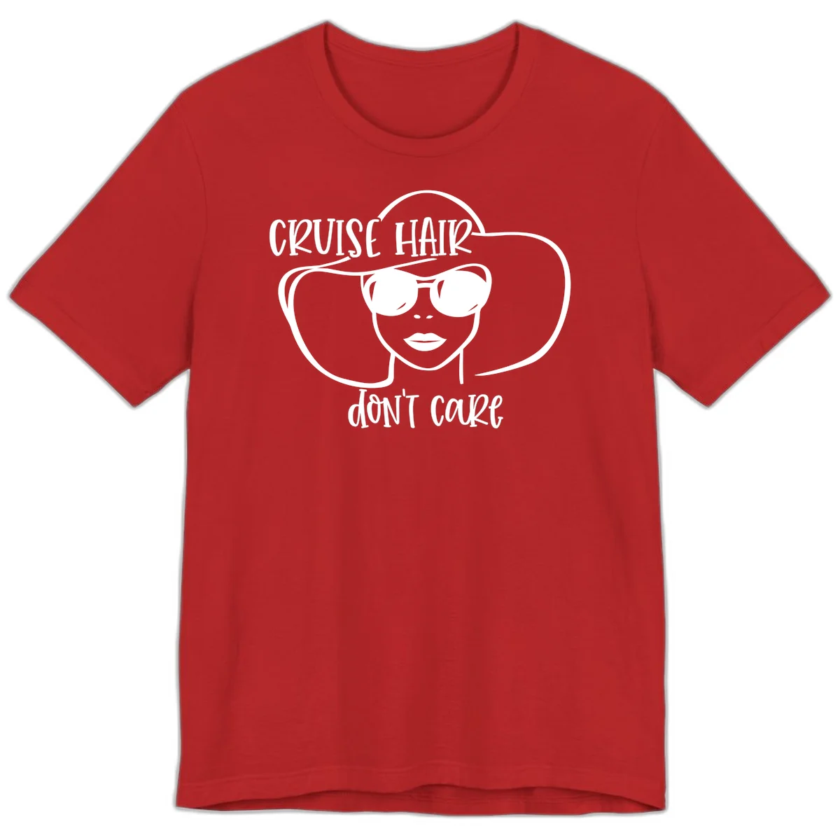 Cruise Hair Don't Care Premium T-Shirt in Red