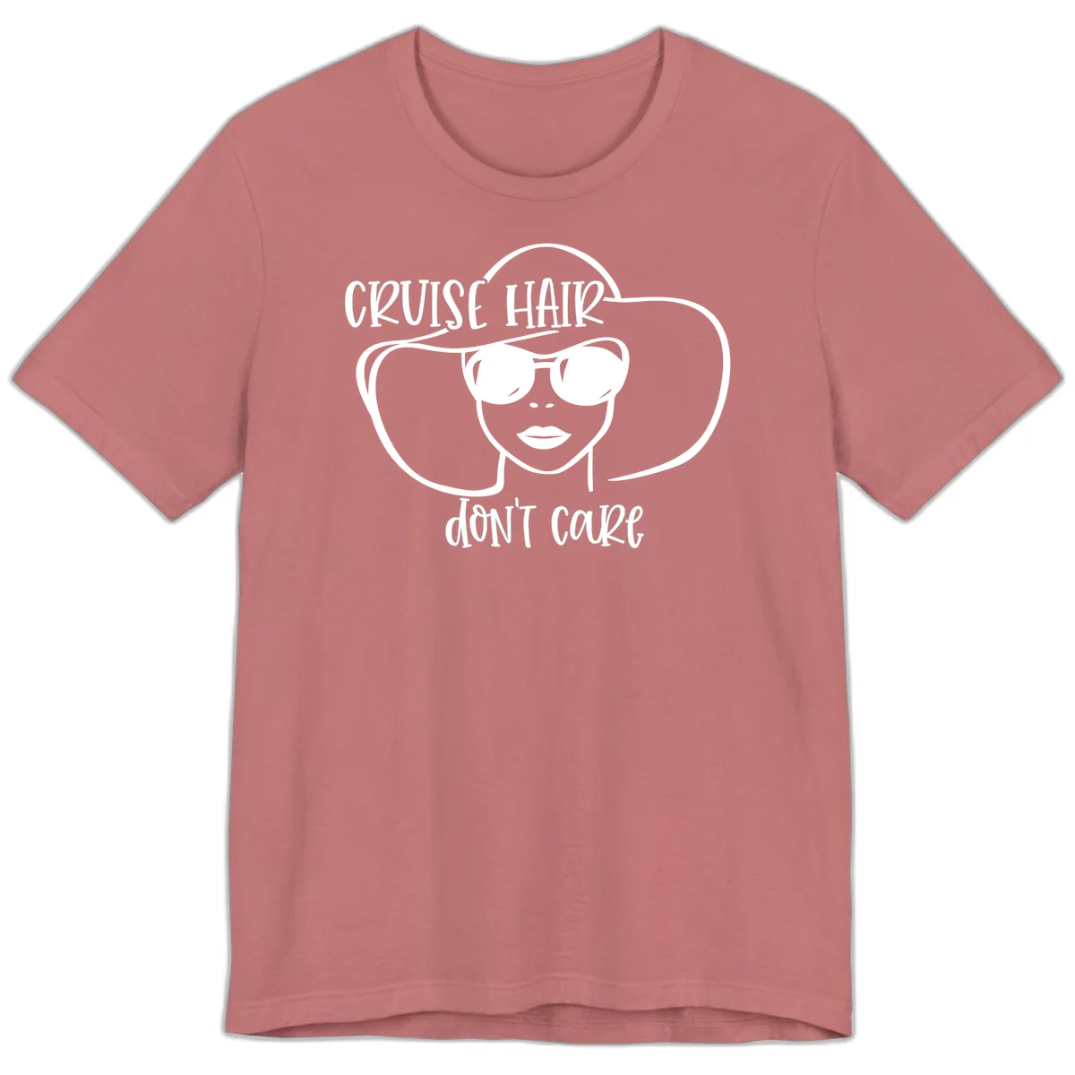 Cruise Hair Don't Care Premium T-Shirt in Mauve
