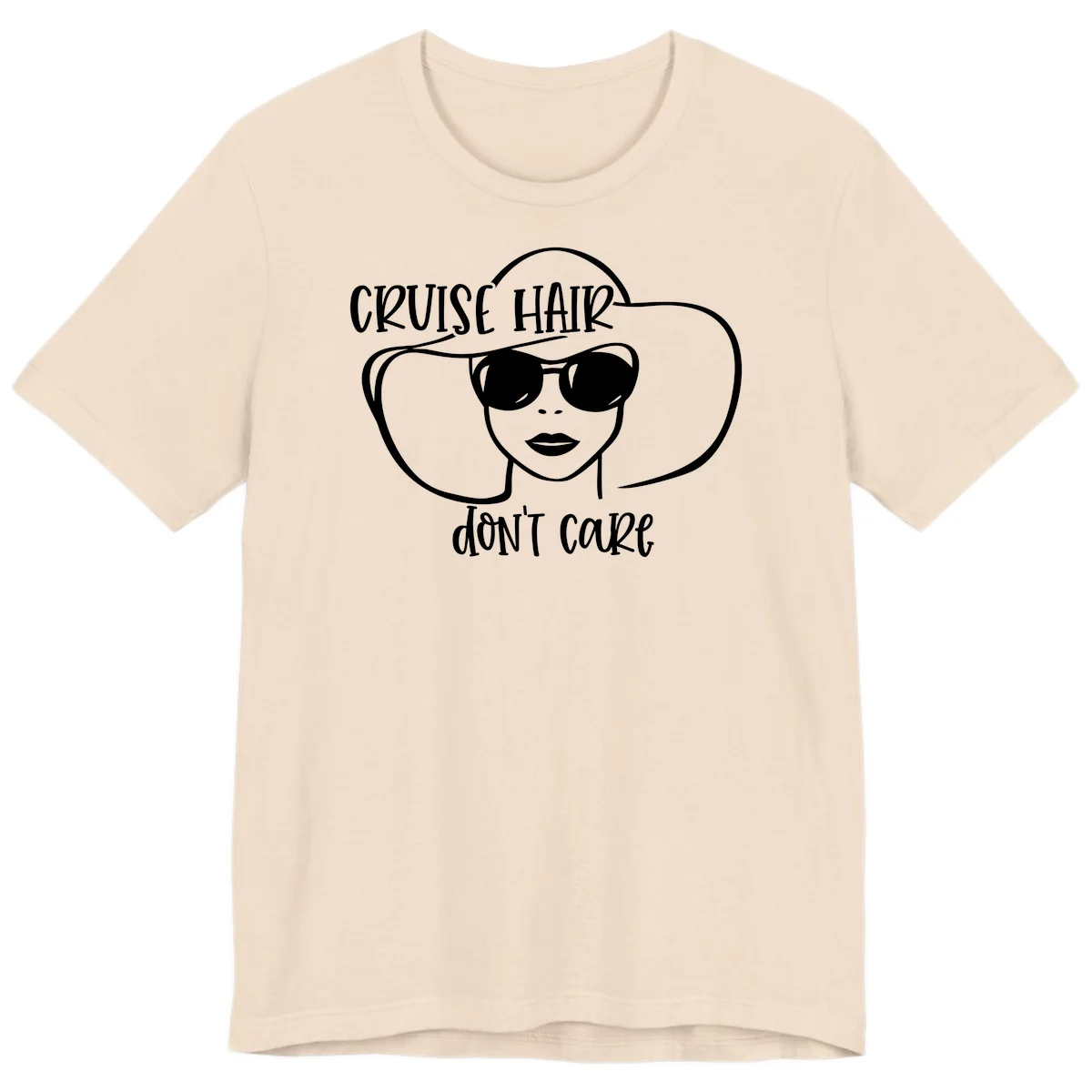 Cruise Hair Don't Care Premium T-Shirt in Soft Cream