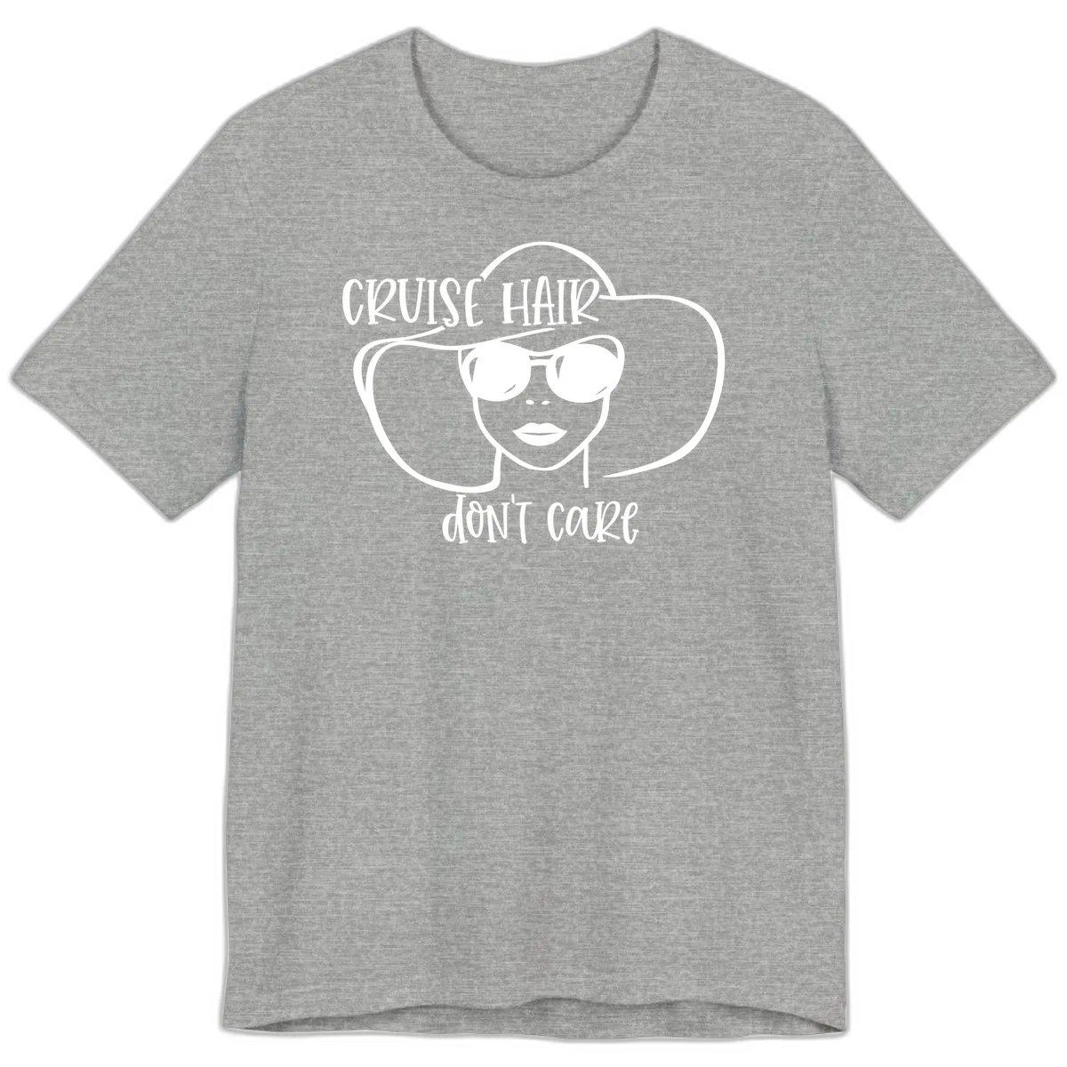 Cruise Hair Don't Care Premium T-Shirt in Athletic Heather