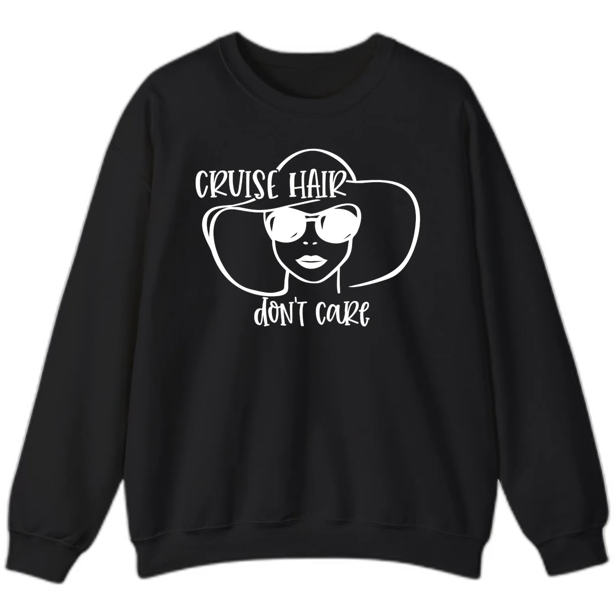 Cruise Hair Don't Care Sweatshirt in Black
