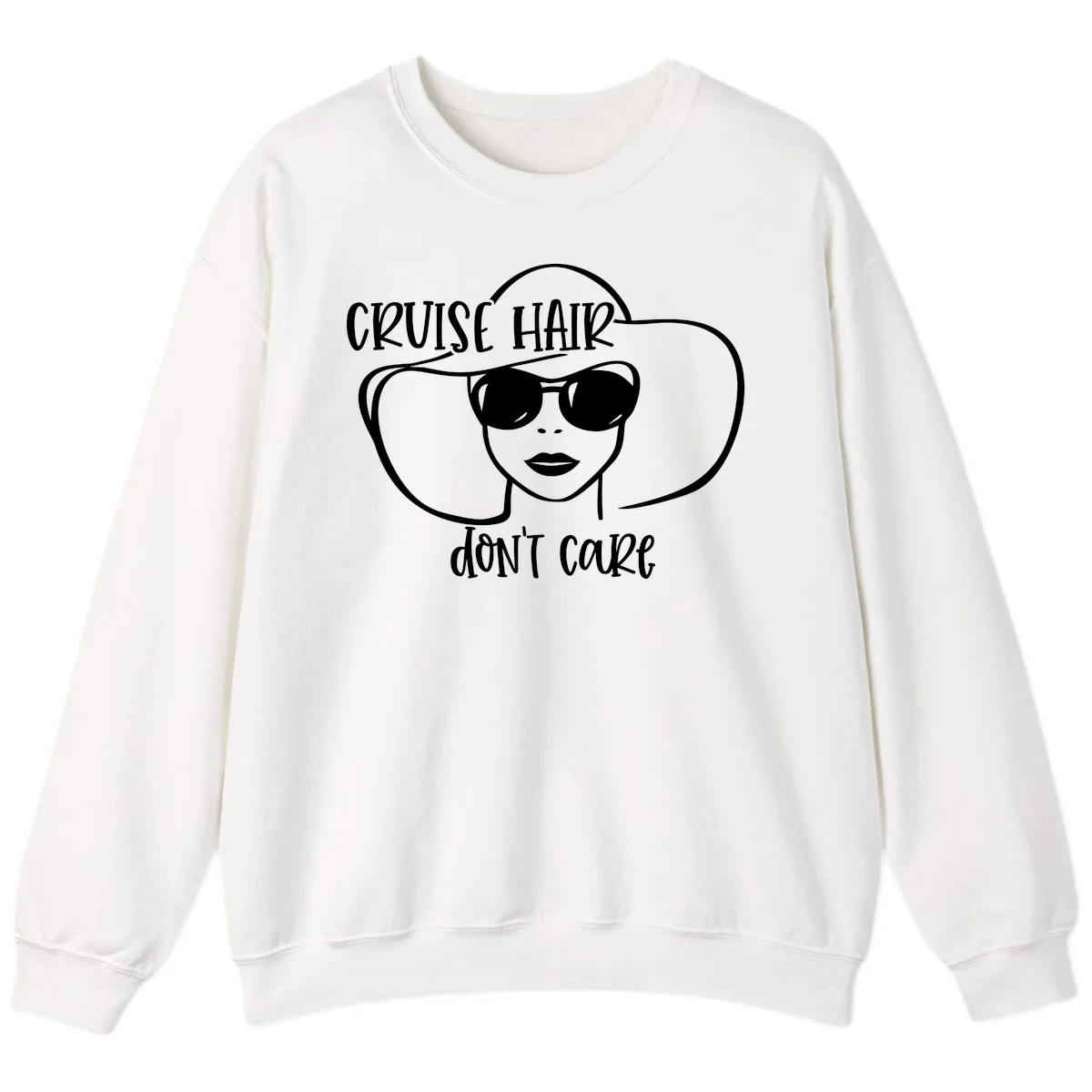 Cruise Hair Don't Care Sweatshirt in White