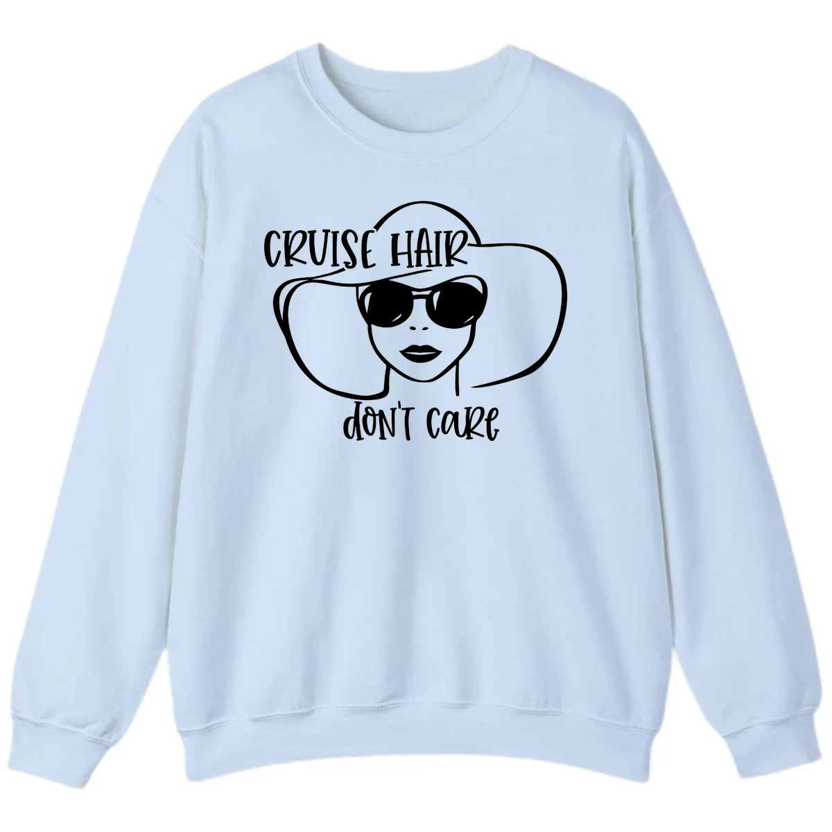 Cruise Hair Don't Care Sweatshirt in Light Blue