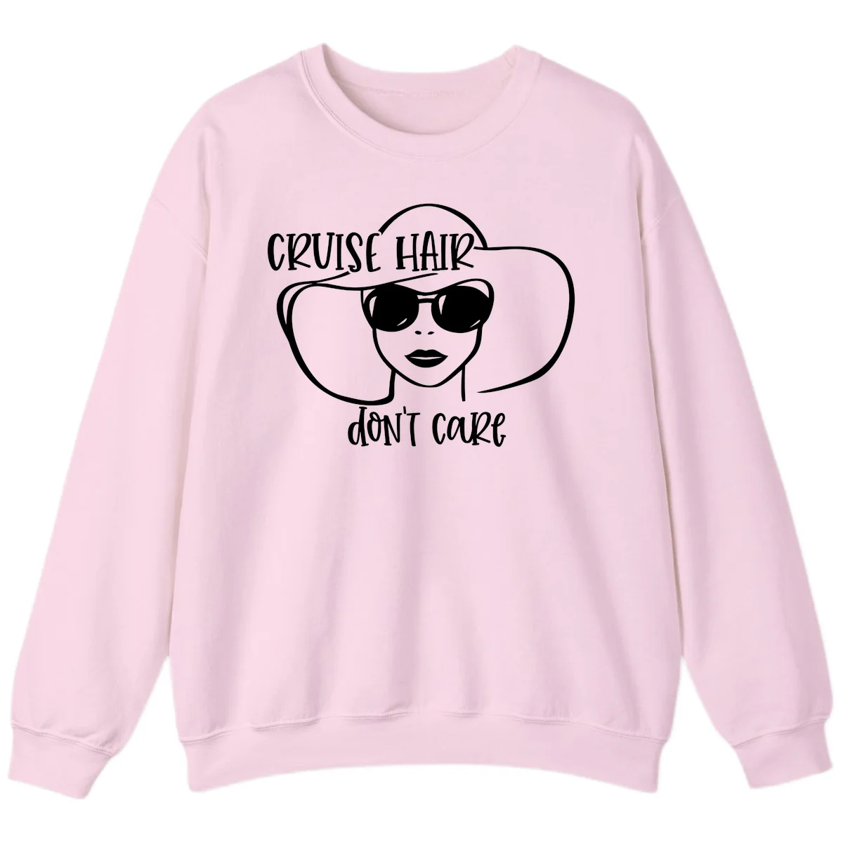 Cruise Hair Don't Care Sweatshirt in Light Pink