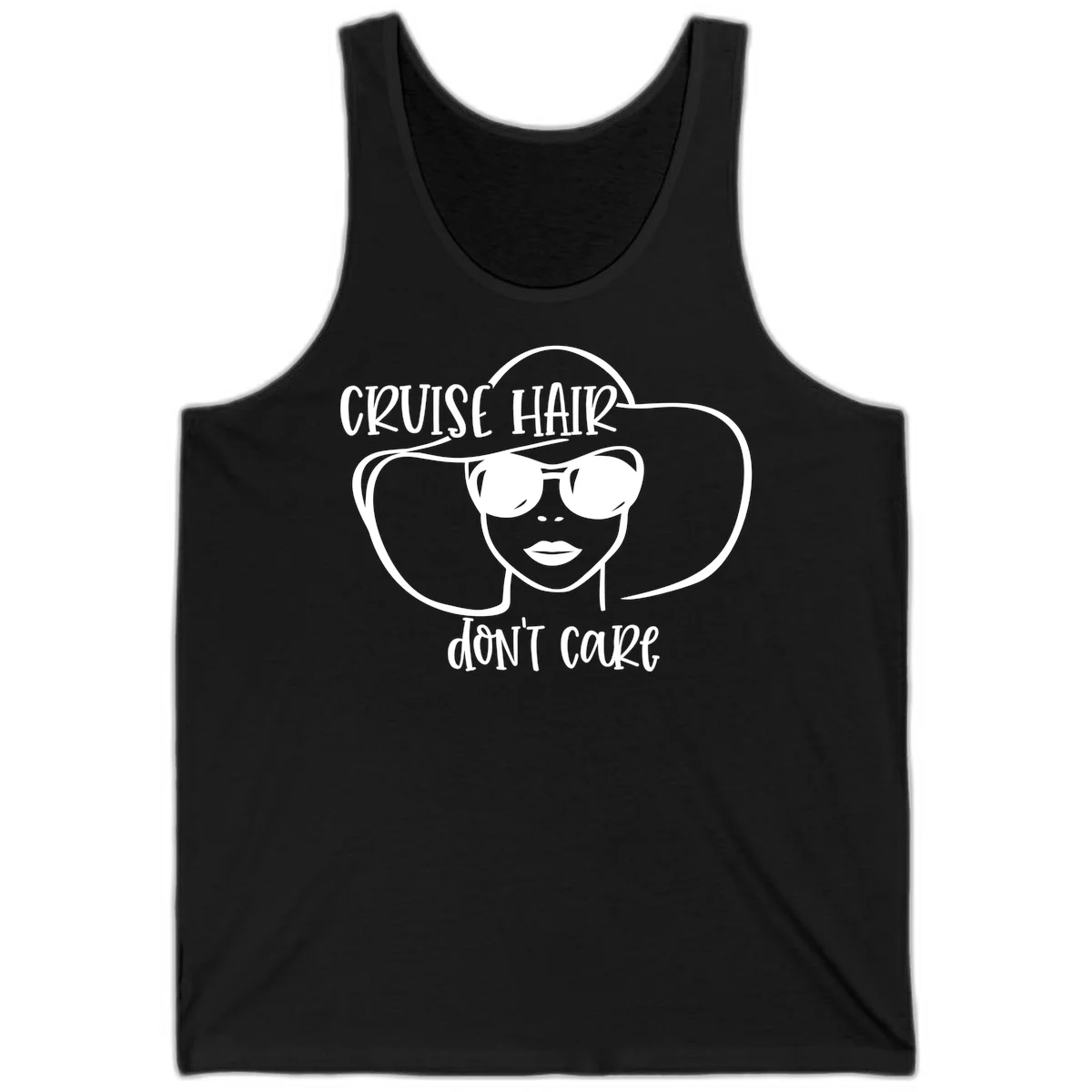 Cruise Hair Don't Care Tank Top in Black