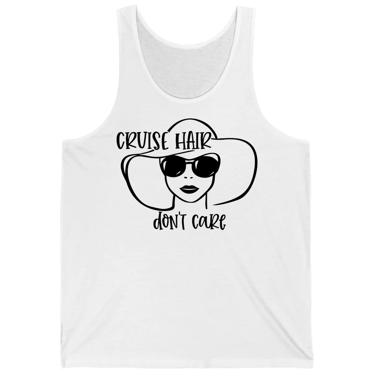 Cruise Hair Don't Care Tank Top in White