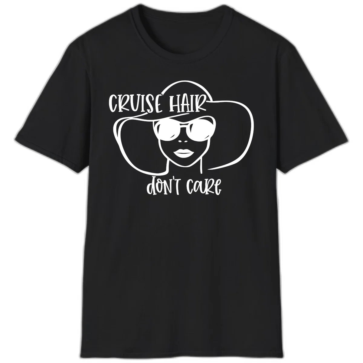 Cruise Hair Don't Care T-Shirt in Black