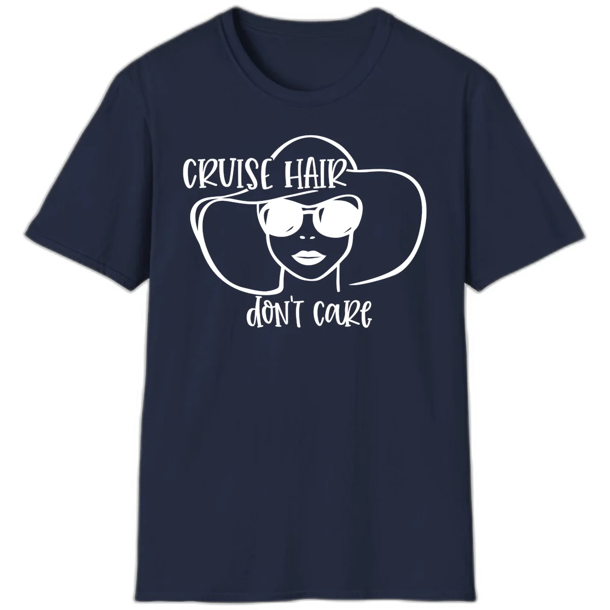 Cruise Hair Don't Care T-Shirt in Navy