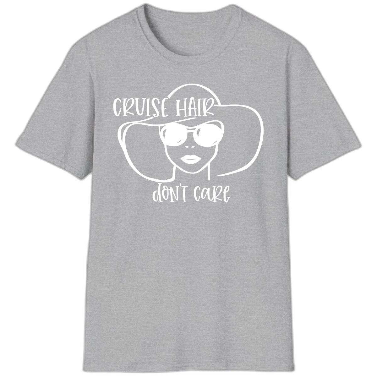 Cruise Hair Don't Care T-Shirt in Sport Grey
