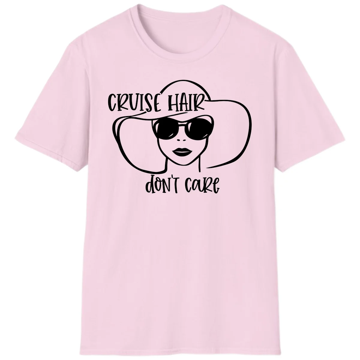 Cruise Hair Don't Care T-Shirt in Light Pink