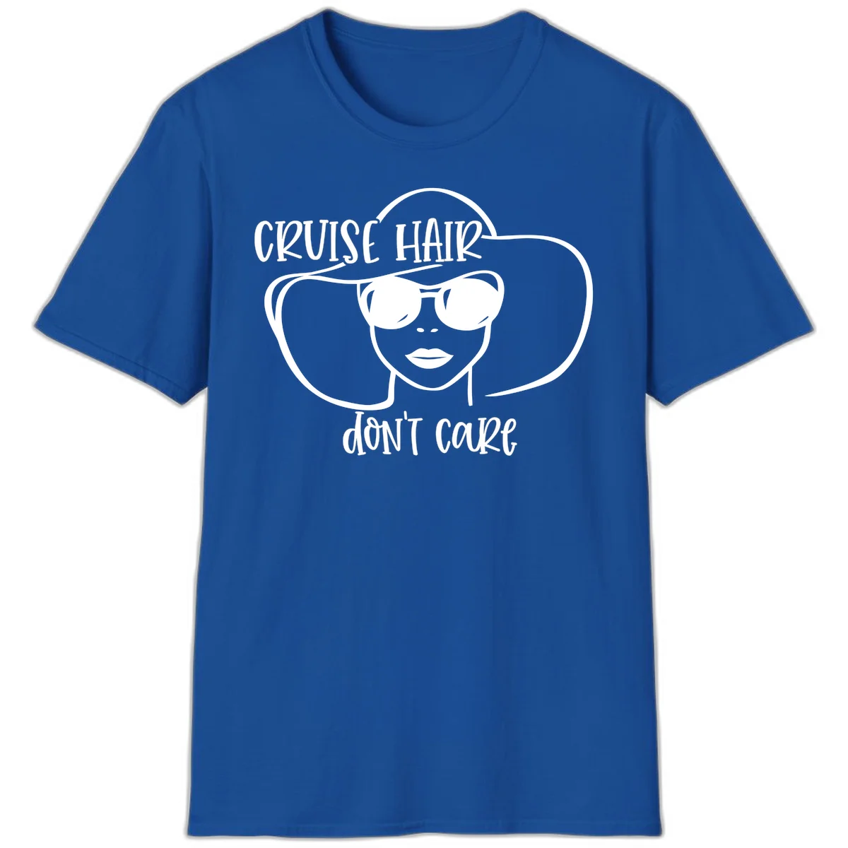 Cruise Hair Don't Care T-Shirt in Royal