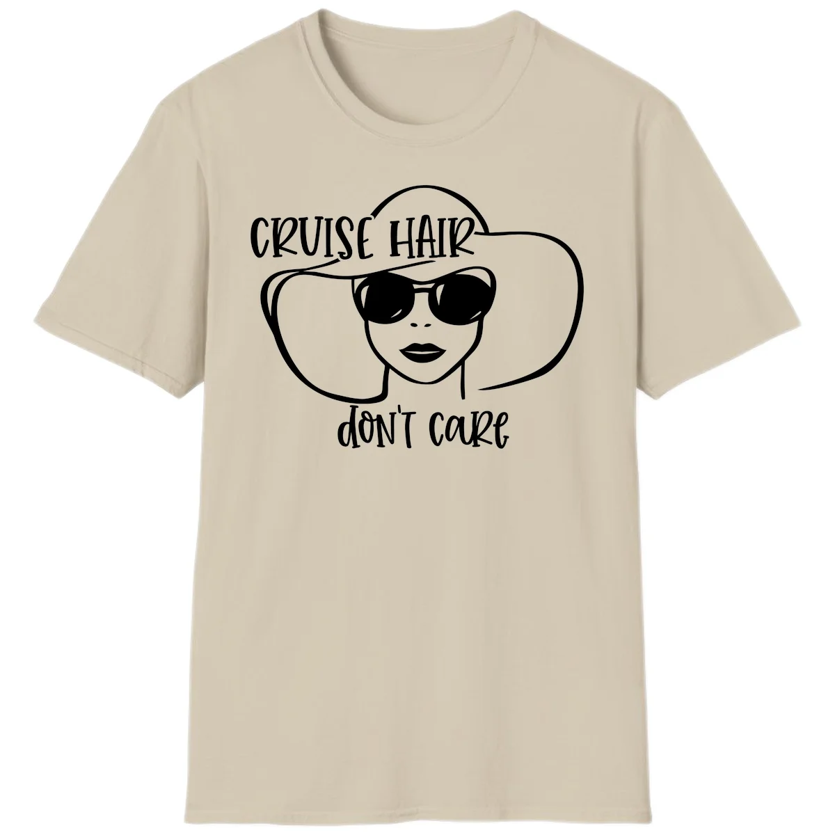 Cruise Hair Don't Care T-Shirt in Sand