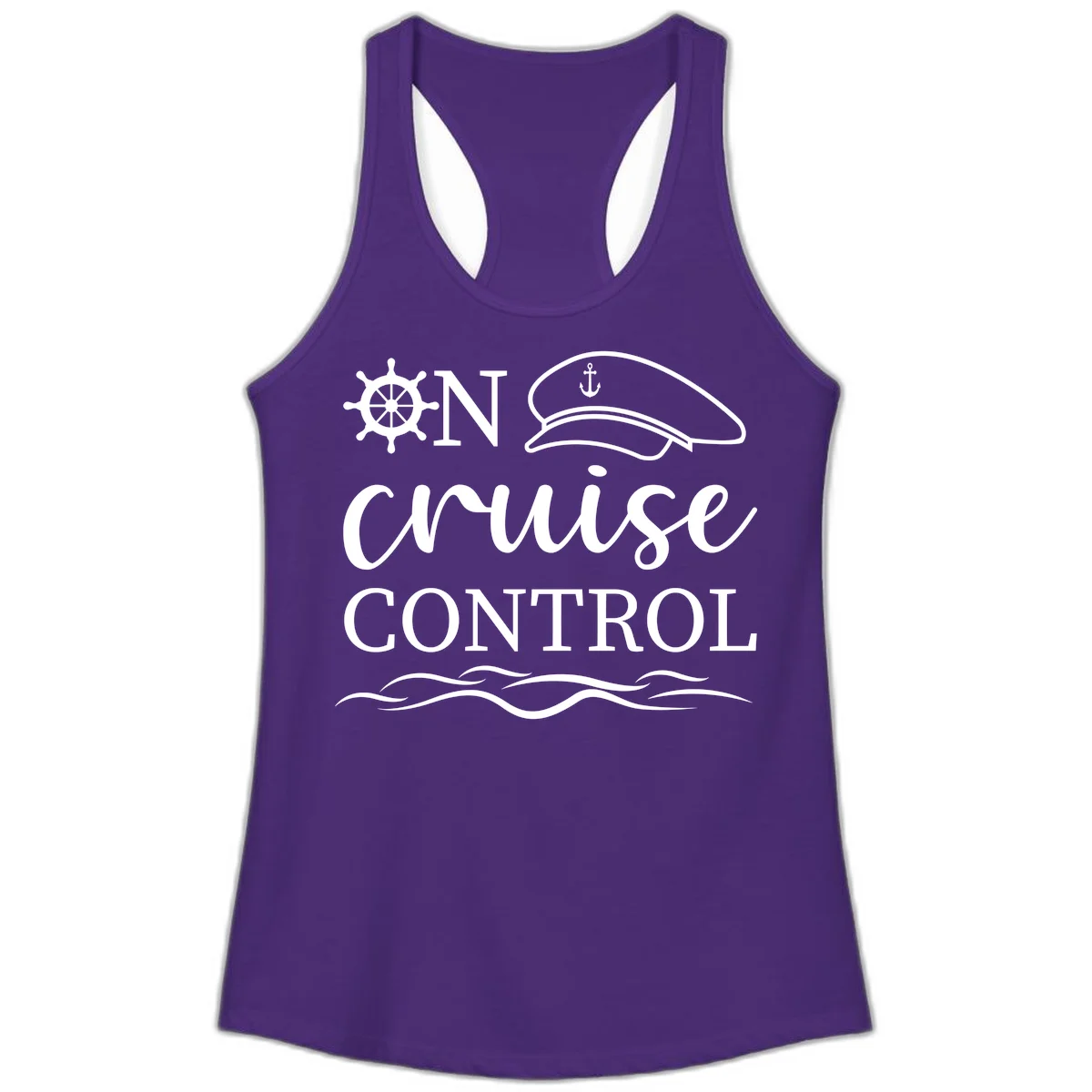 On Cruise Control Ladies Tank in Solid Purple Rush