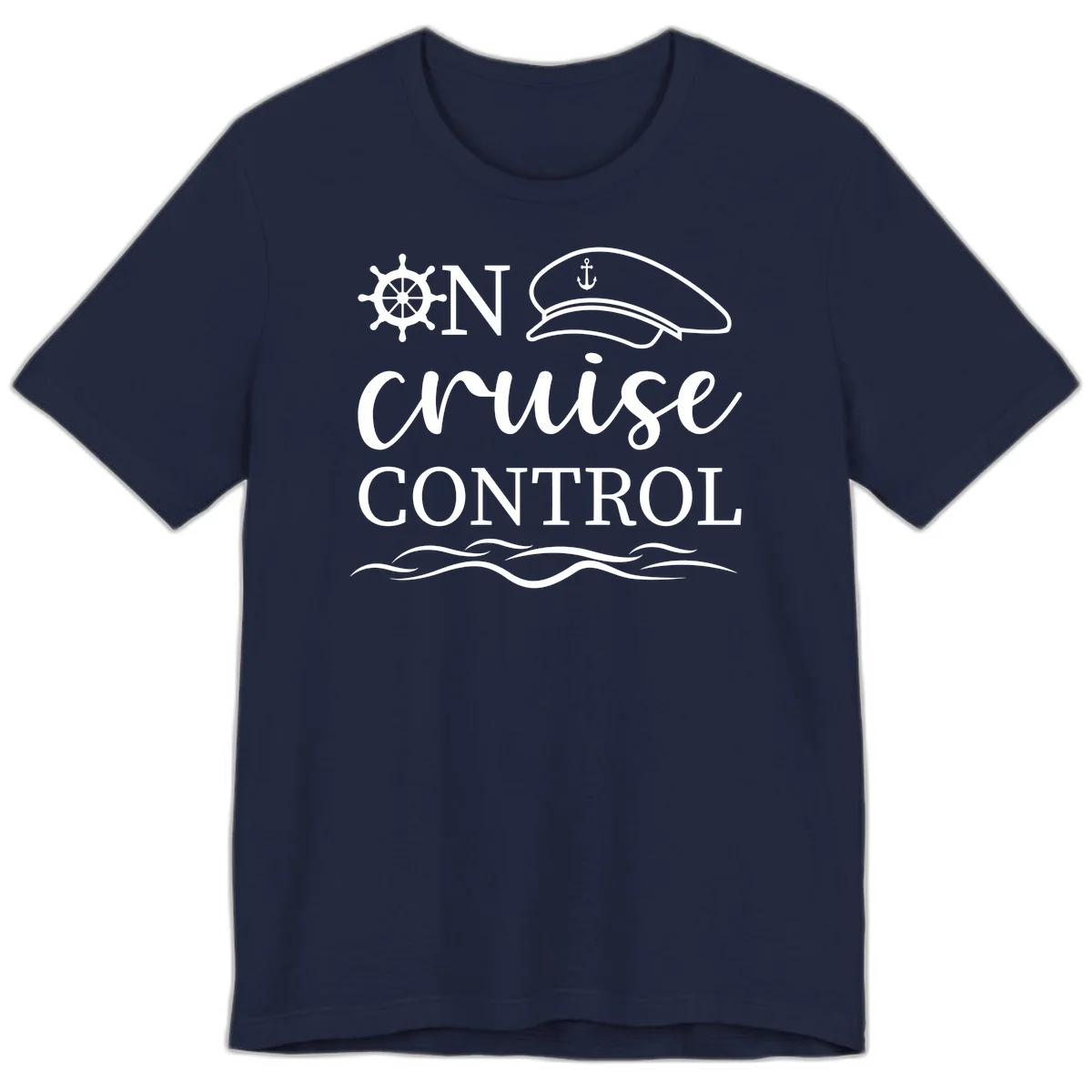 On Cruise Control Premium T-Shirt in Navy