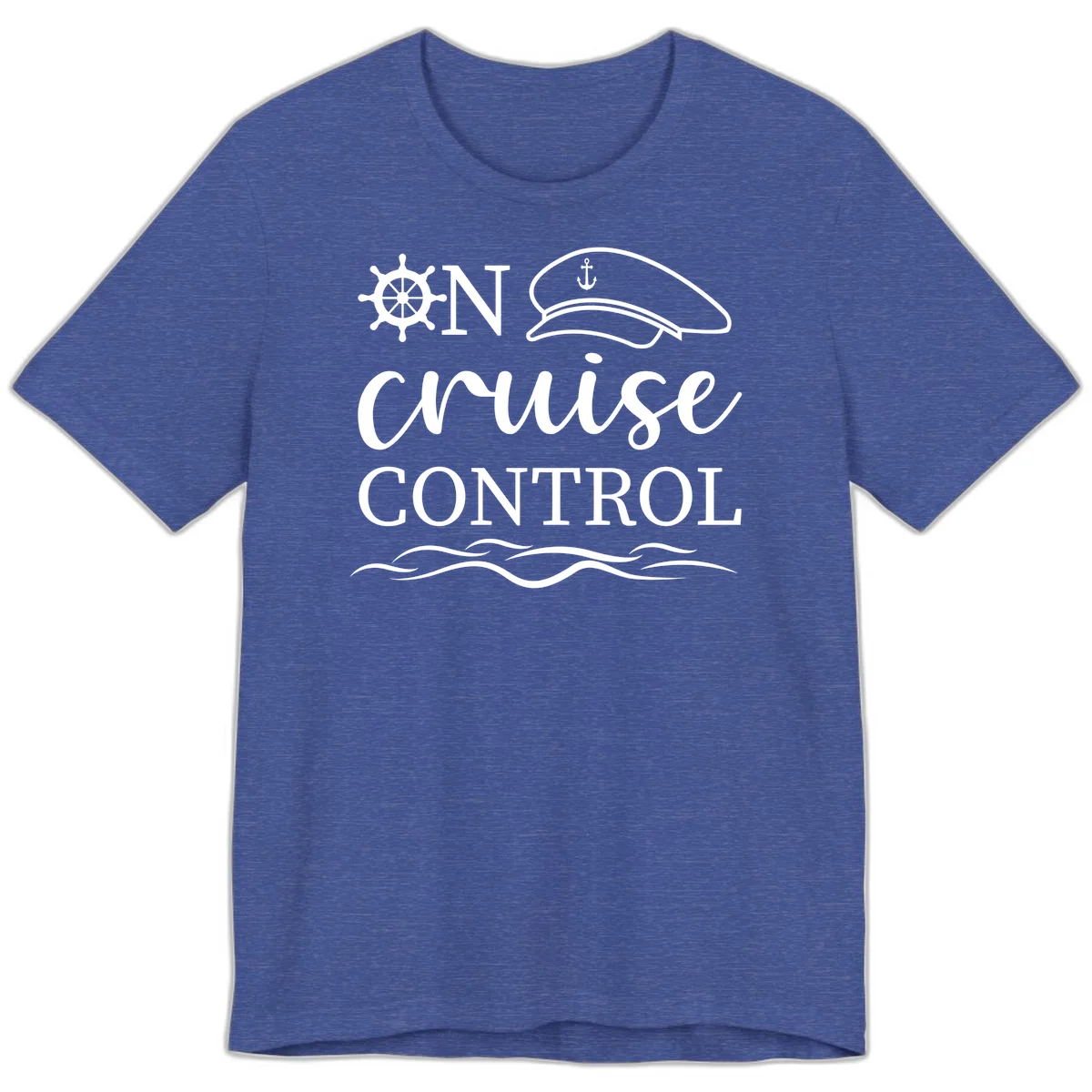 On Cruise Control Premium T-Shirt in Heather True Royal