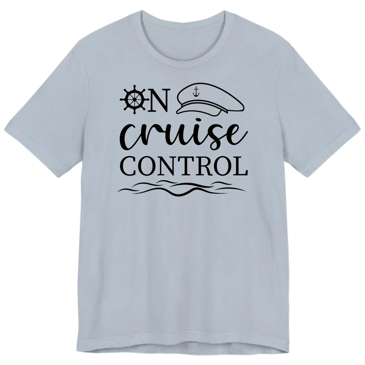 On Cruise Control Premium T-Shirt in Light Blue