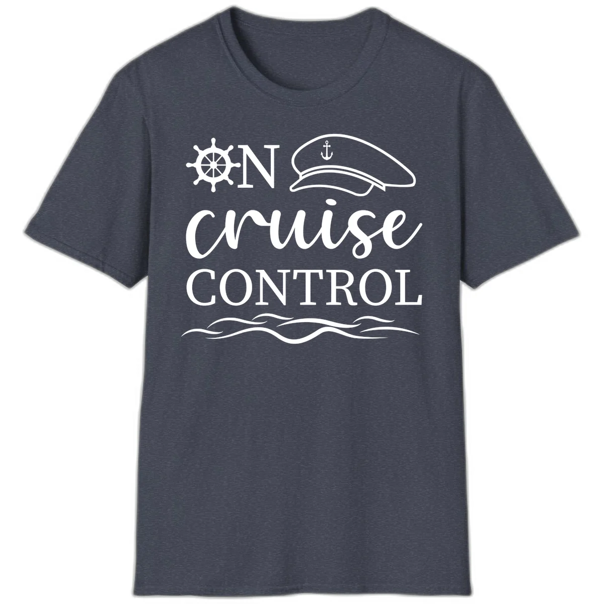 On Cruise Control T-Shirt in Heather Navy