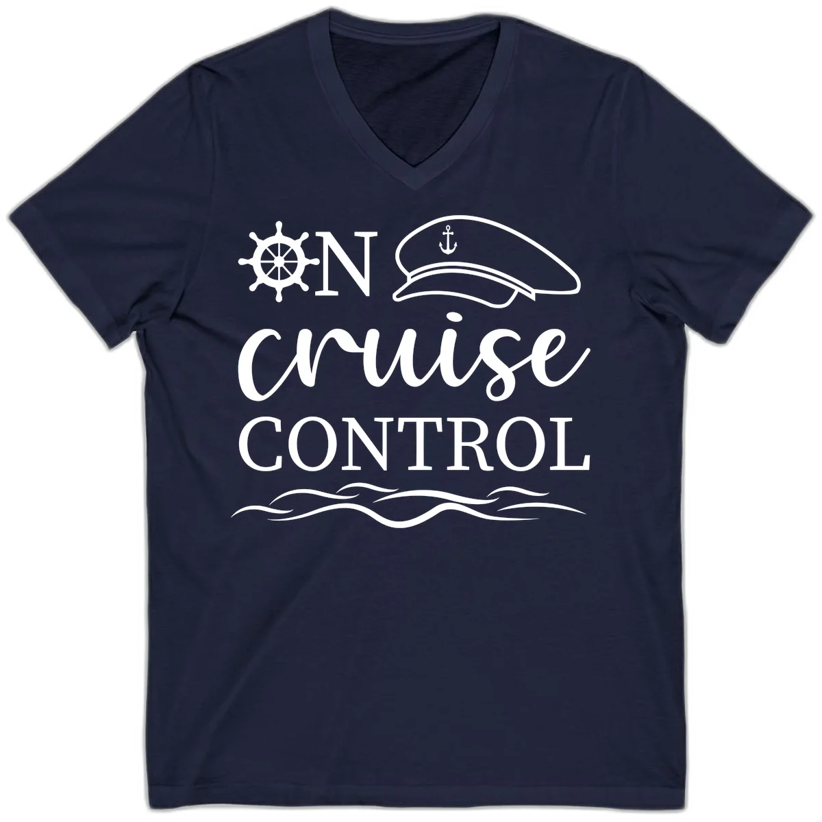 On Cruise Control V-Neck Tee in Navy