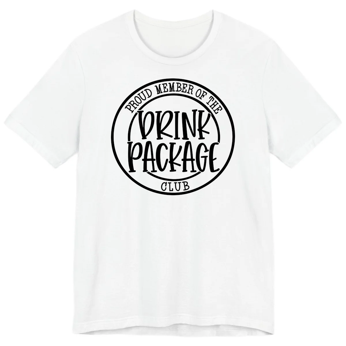 Proud Member Of The Drink Package Club Premium T-Shirt in White