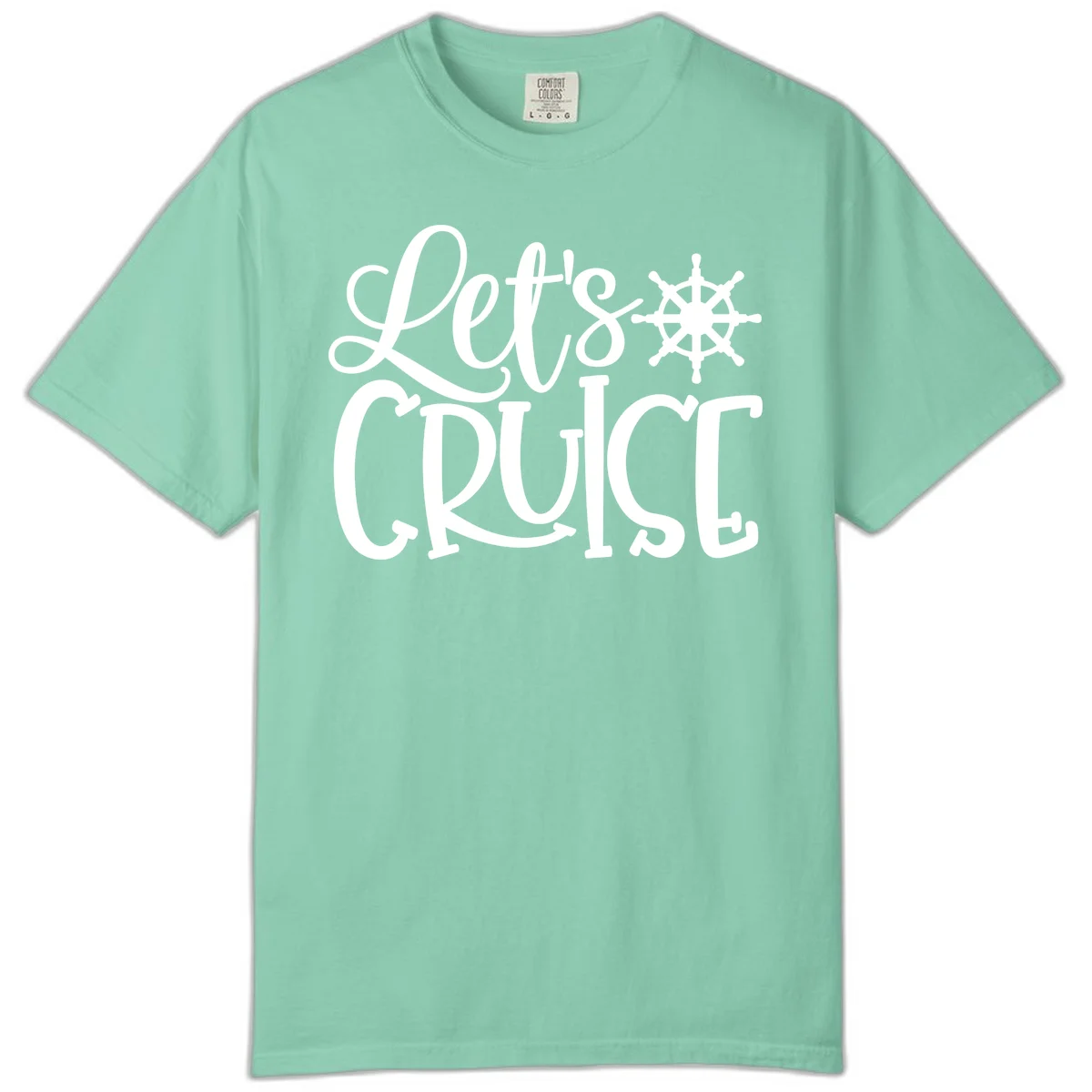 Let's Cruise Nautical Wheel Design Comfort Color in Island Reef