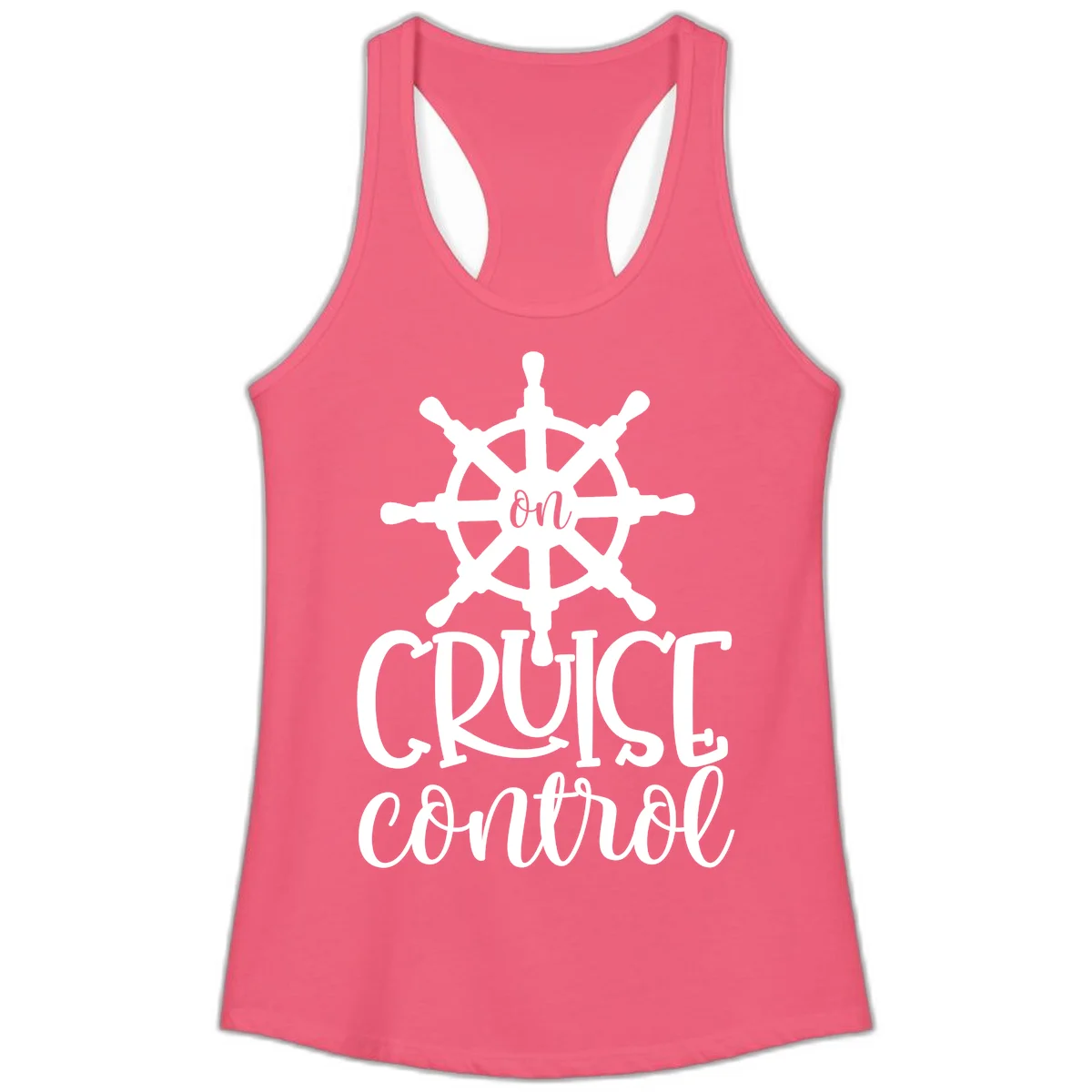 On Cruise Control Ladies Tank in Hot Pink