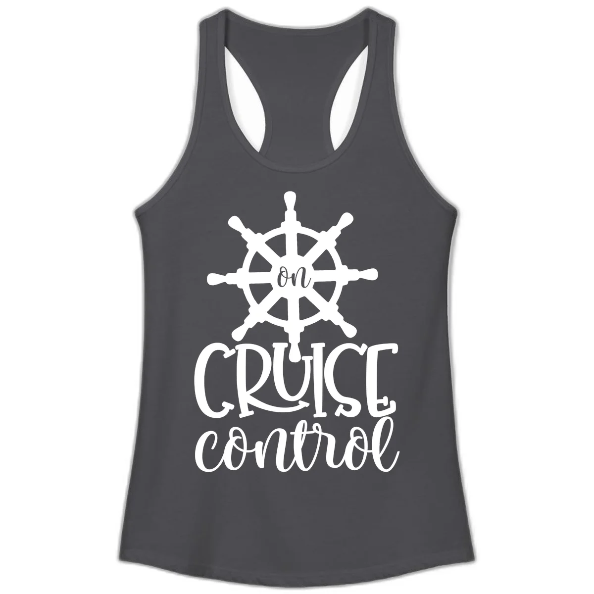 On Cruise Control Ladies Tank in Solid Dark Gray