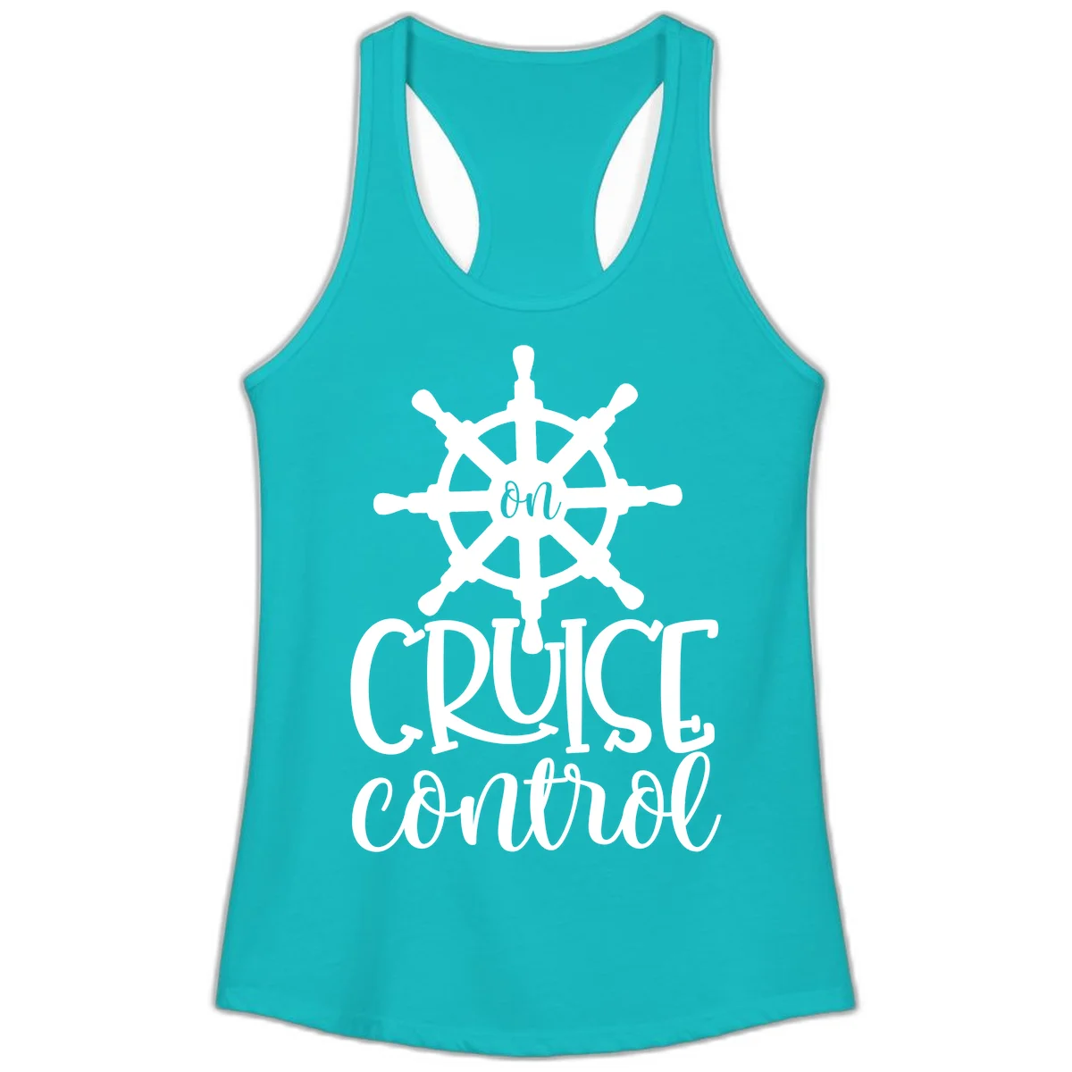On Cruise Control Ladies Tank in Tahiti Blue