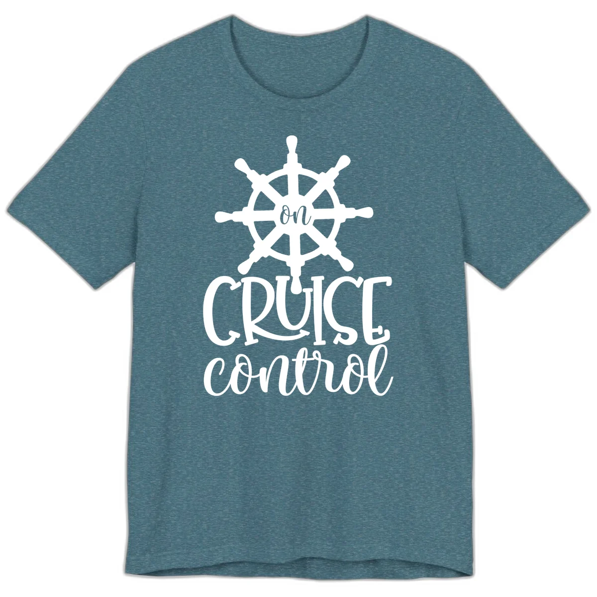 On Cruise Control Premium T-Shirt in Heather Deep Teal