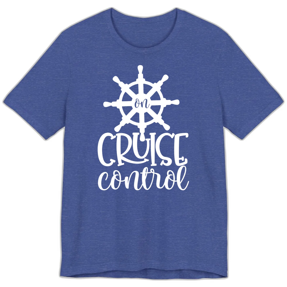 On Cruise Control Premium T-Shirt in Heather True Royal