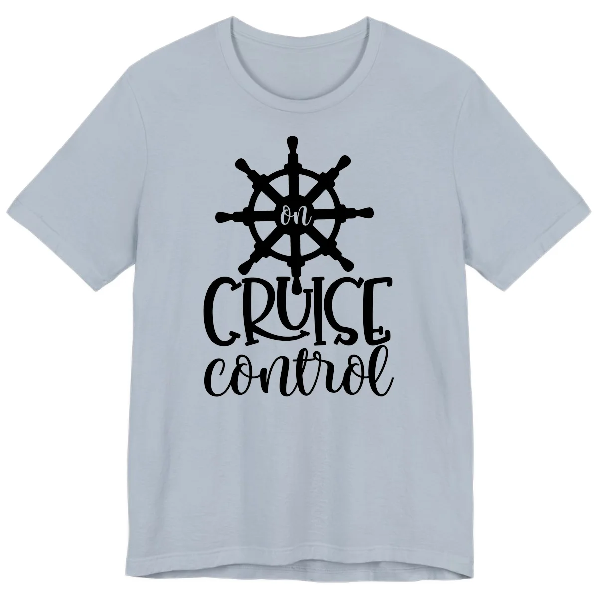 On Cruise Control Premium T-Shirt in Light Blue